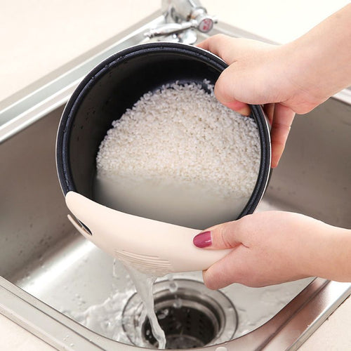 Rice Sieve Washing Spoon Colanders